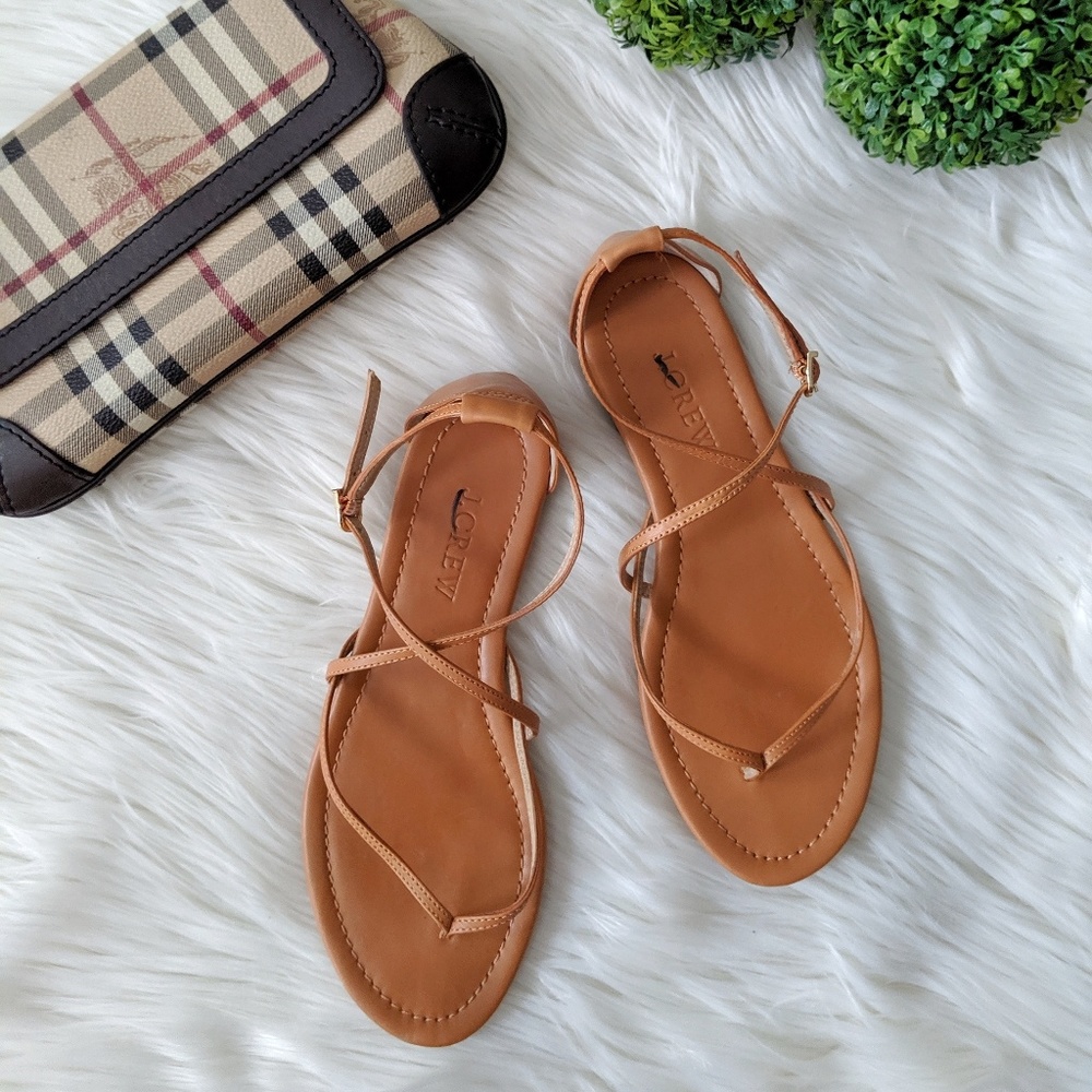 J. Crew Audra Leather Sandals